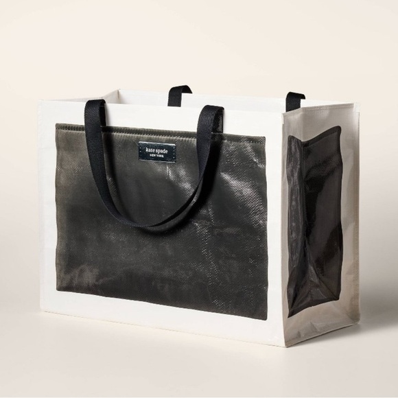 NEW Kate Spade X Target Black and White Tote Bag - Picture 1 of 4